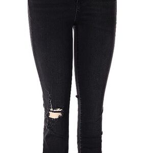 &Denim by H & M- Black Distressed Skinny Jeans